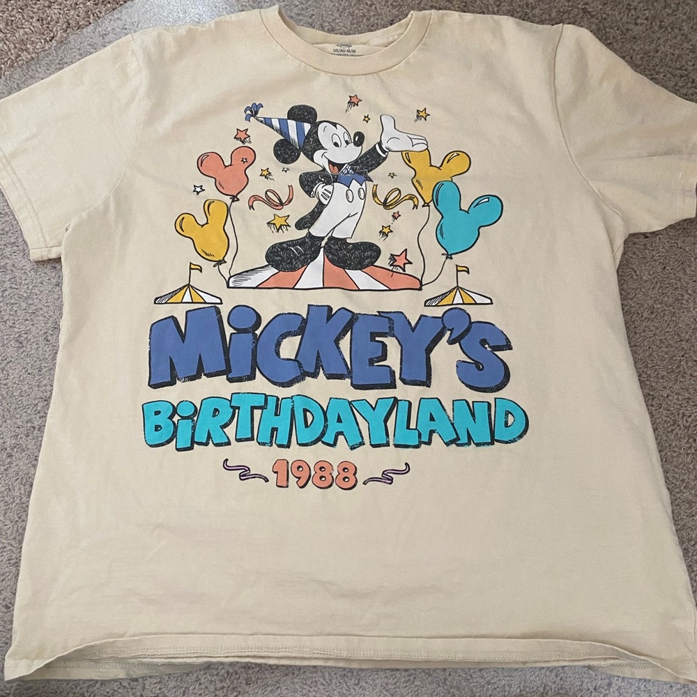 Mickey's Birthdayland T-Shirt for Adults – Walt Disney World 50th Anniversary